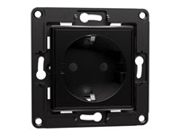 Shelly wall socket (black)