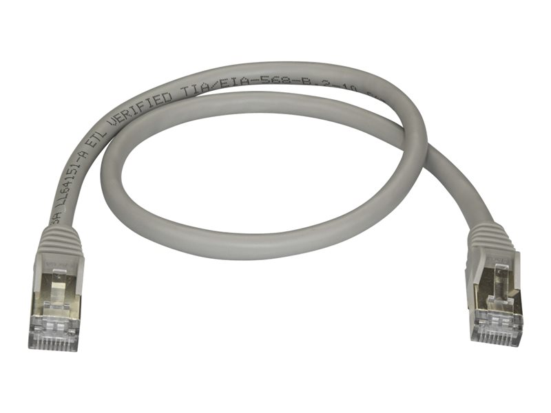 StarTech.com Cble rseau Cat6a STP de 50 cm - Gris