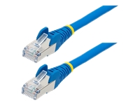 StarTech.com 20ft LSZH CAT6a Ethernet Cable, Blue, 10 Gigabit Snagless RJ45 100W PoE Patch Cord, CAT 6A 10GbE 27AWG S/FTP Network Cable w/Strain Relief, Fluke Tested/ETL - Low Smoke Zero Halogen Category 6A (NLBL-20F-CAT6A-PATCH)