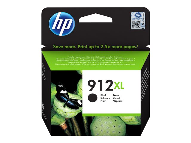 Image of HP 912XL - High Yield - black - original - ink cartridge