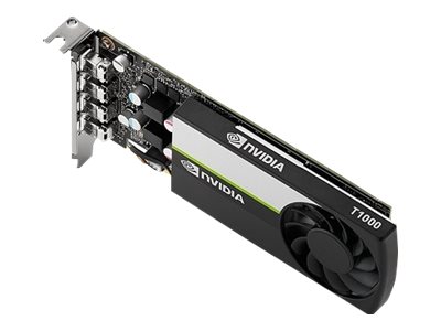 NVIDIA T1000 Kit - Grafikkarten - T1000 - 4 GB GDDR6 - PCIe 3.0 x16 Low-Profile - 4 x Mini DisplayPort