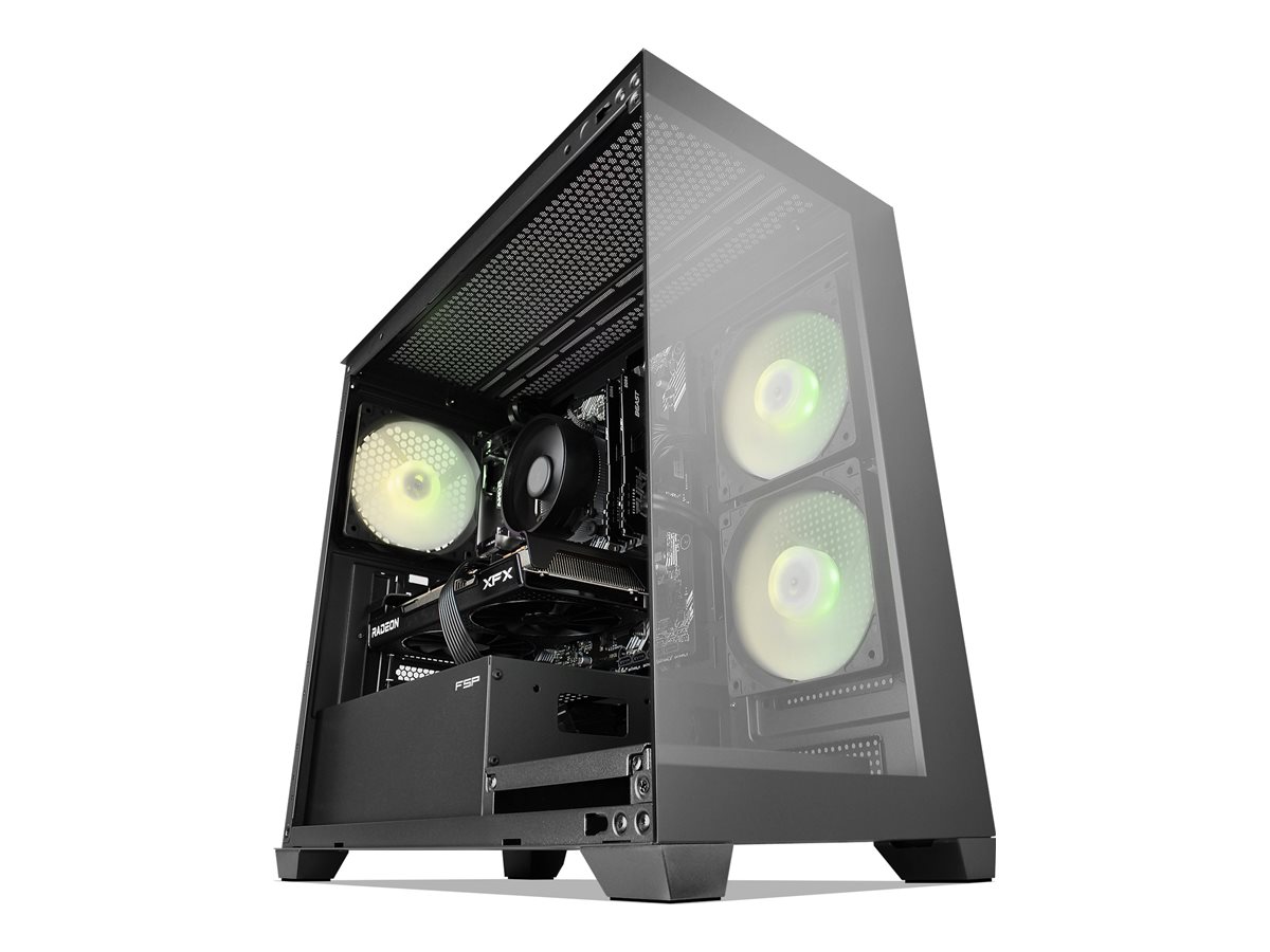 GGPC mid tower Ryzen 5 5500 3.6 GHz 16 GB SSD 500 Product shot Left-angle 79750