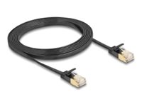 DeLOCK CAT 7 (kabel)/CAT 6a (stikforbindelser) U/FTP 2m Netværkskabel Sort