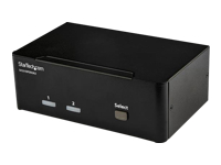 StarTech.com Switch KVM DisplayPort double affichage à 2 ports - 4K 60 Hz (SV231DPDDUA2)