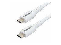 StarTech.com 3.3ft (1m) USB-C Charging Cable, Charge & Sync, 60W (3A) PD, USB 2.0 Laptop Charger Cable - White USB C Charging Cord