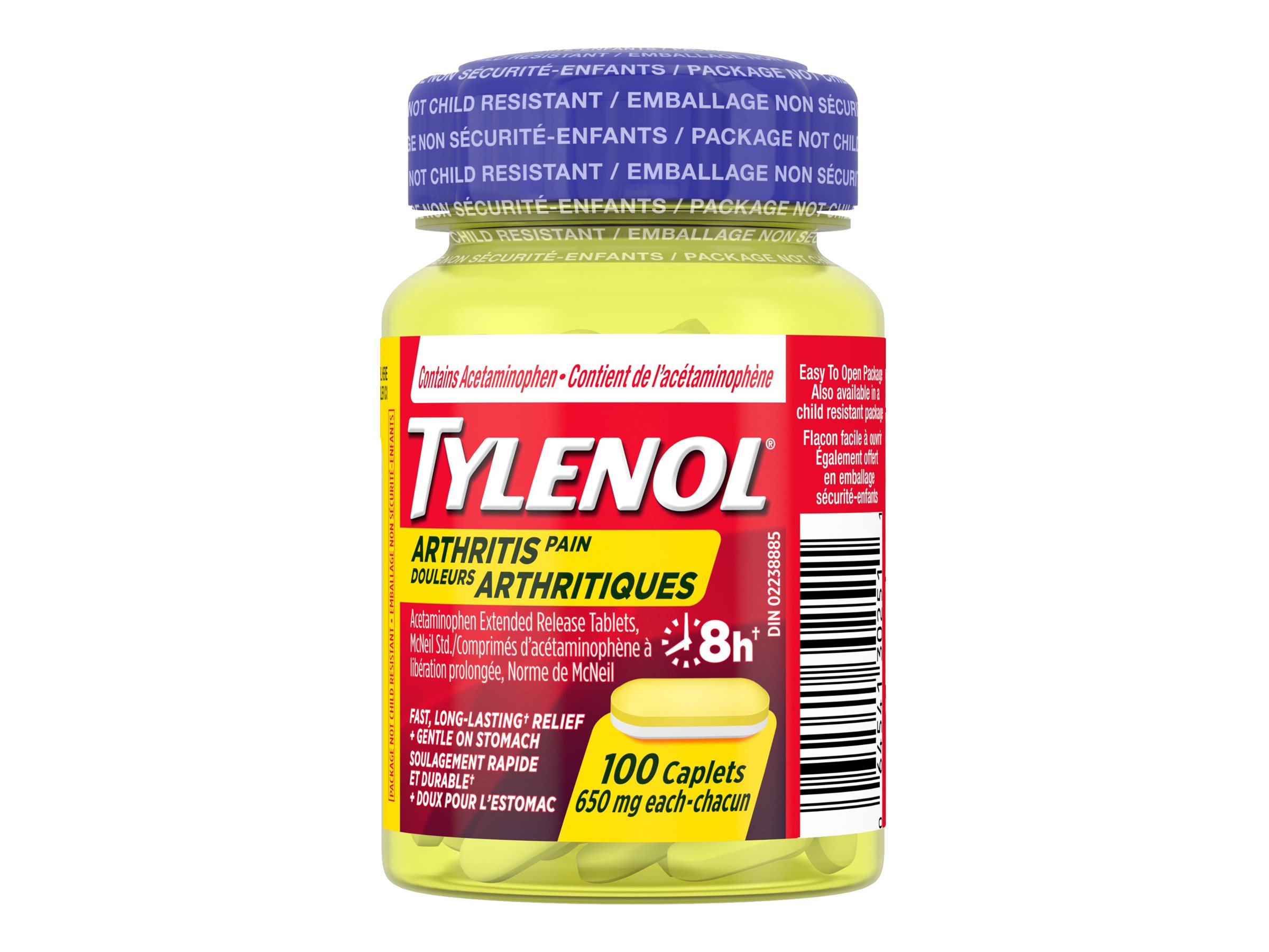 Tylenol* Arthritis Pain Acetaminophen Caplets - 100's