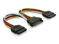 DELTACO SATA-15 Strøm-splitter 10cm