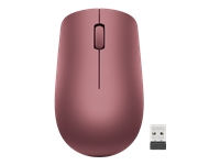 Lenovo 530 Wireless Mouse - Mouse - right and left-handed - optical - 3 buttons - wireless - 2.4 GHz - USB wireless receiver - cherry red