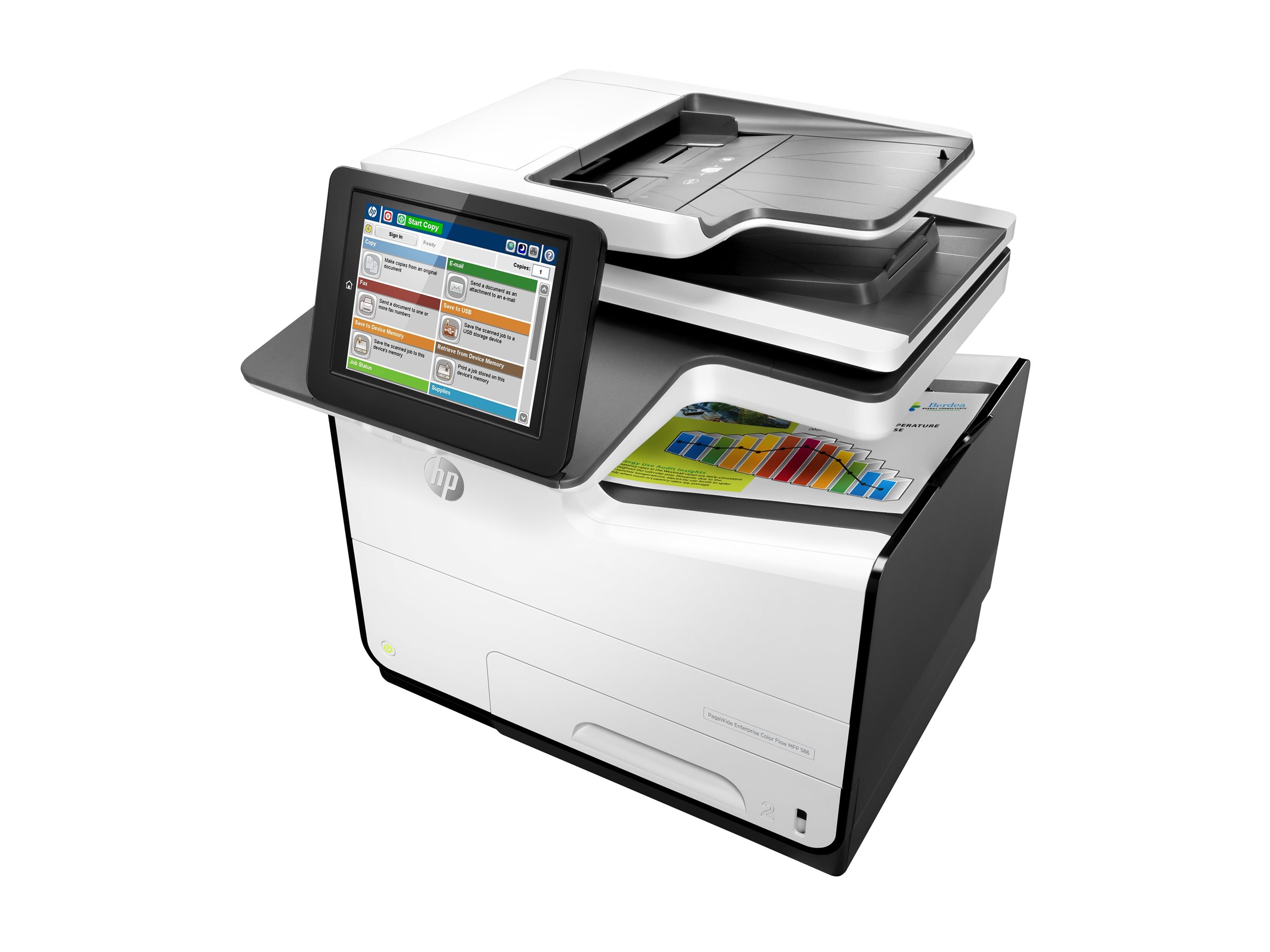 HP PageWide Enterprise Color Flow MFP 586z | Overview, Specs