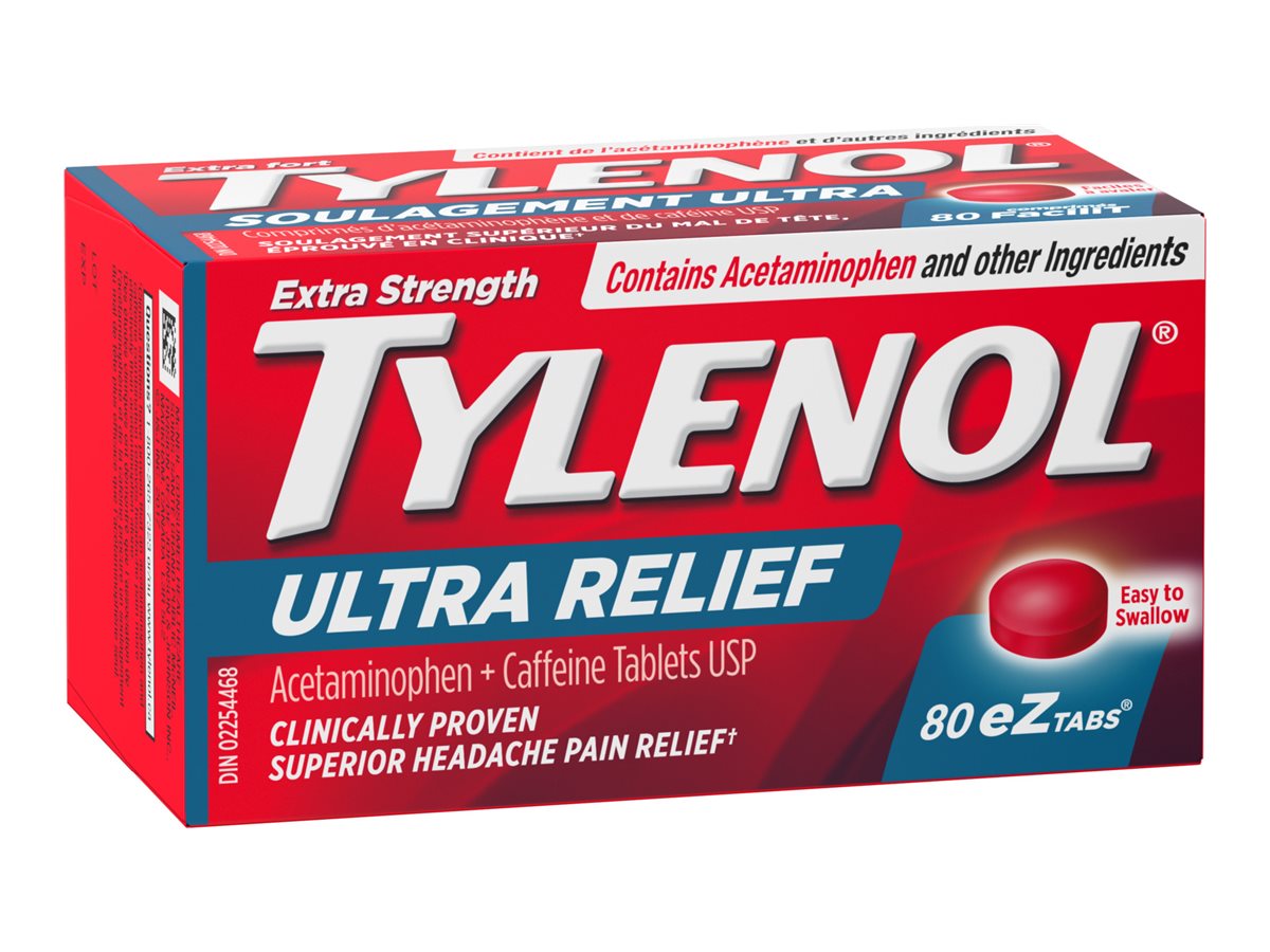 Tylenol Extra Strength Ultra Relief eZ Tabs - 80's