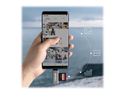 Anker card reader USB-C Usage / lifestyle Right-angle 72561