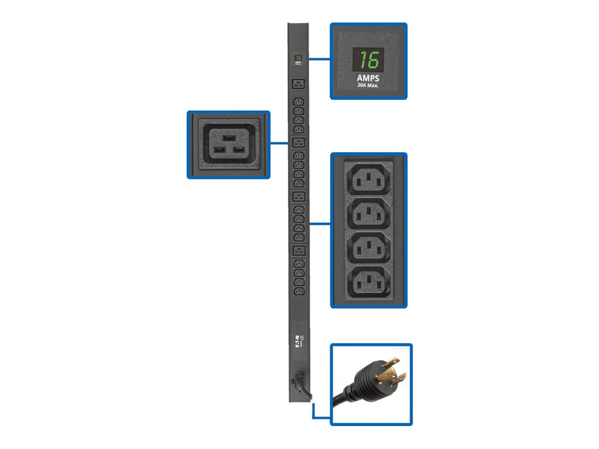 Eaton Tripp Lite Series PDU Metered 3.2-3.8kW 200-240V Single-Phase