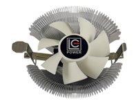 LC Power Cosmo Cool Processor-køler 1-pack Sølv Hvid 80 mm