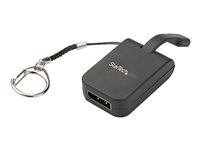 StarTech.com Compact USB C to DisplayPort 1.4 Adapter, 8K 60Hz/4K USB-C to DP Video Converter w/ Keychain Ring, USB Type-C DP