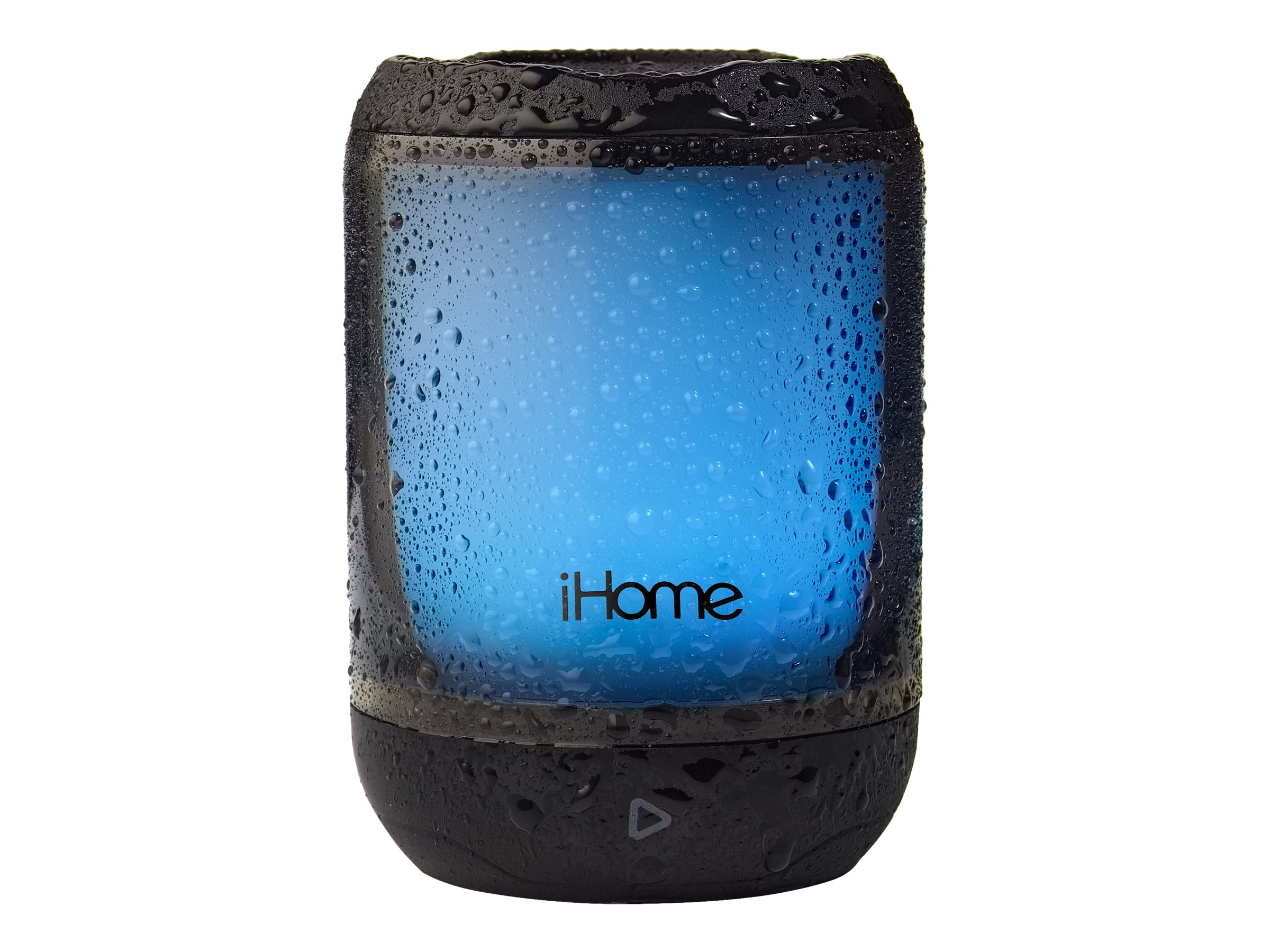 iHome Play Mini Rechargeable Colour-Changing Waterproof Bluetooth Speaker - Black - iBT800B