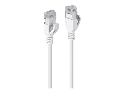 Lindy 47501 Cavo di Rete Cat.6 U/UTP Flat Bianco, 1m