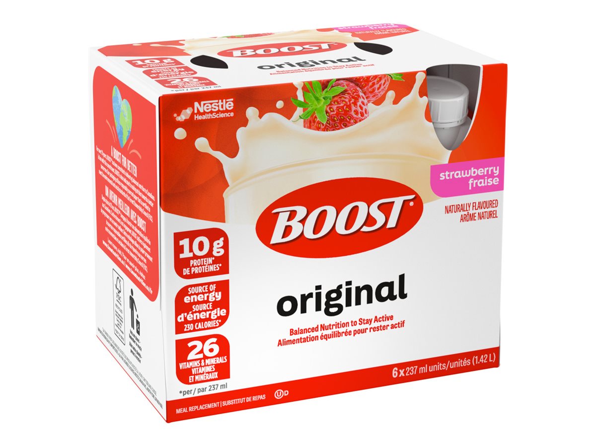 BOOST Original Protein Drink - Strawberry - 6 x 237ml