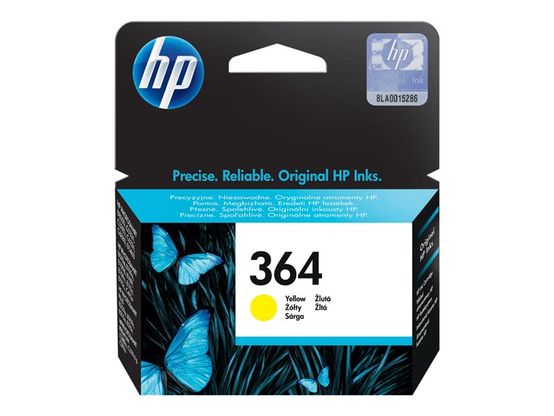 HP 364 YELLOW INK CARTR. W/VIVERA INK