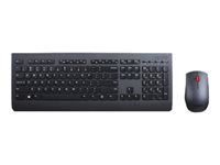Lenovo Professional Combo - Keyboard and mouse set - wireless - 2.4 GHz - Belgium English - for IdeaCentre 3 07ADA05; 3 07IMB05; ThinkCentre M75; M90; V15; V50a-24IMB AIO