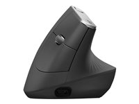 Logitech MX Vertical - vertical mouse - USB, Bluetooth, 2.4 GHz - graphite