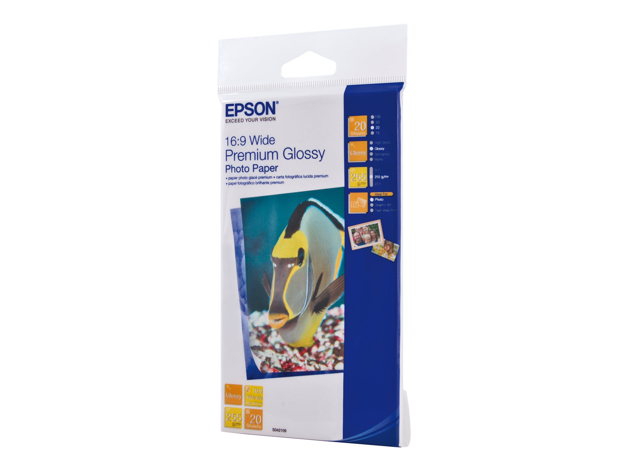 EPSON PREMIUM PHOTO PAPERGLOSSY 20 SHEETS 4 X7.1