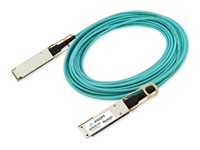 Axiom - Câble d'attache direct 100GBase-AOC - QSFP28 pour QSFP28 - 100 m 