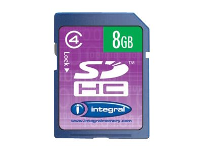 Image of Integral - flash memory card - 8 GB - SDHC