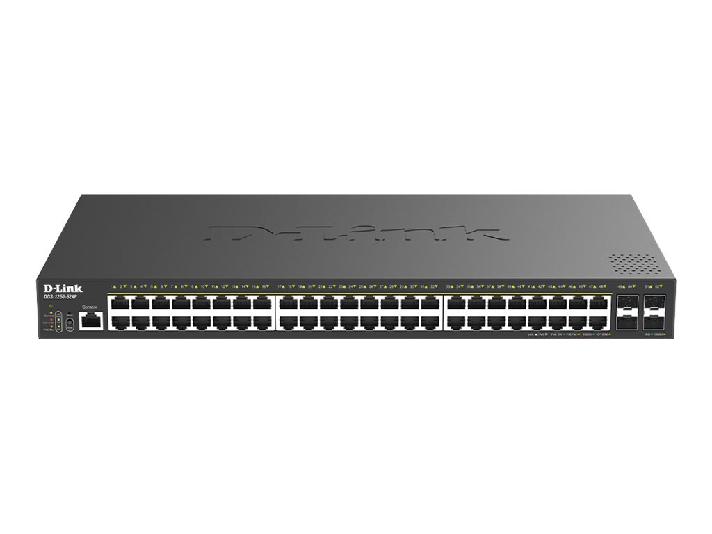 D-Link DGS 1250-52XP - přepínač - 52 porty - inteligentní - Lze montovat do rozvaděče