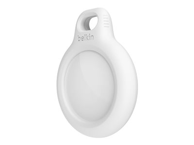 SECURE HOLDER WITH KEY RING FOR AIRTAG WHITE 03-RETAIL BOX