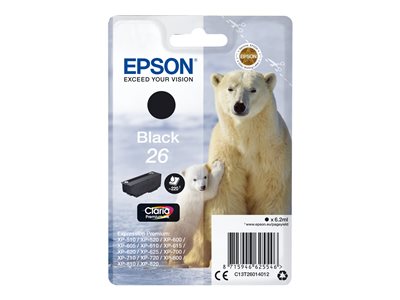 EPSON Tinte Singlepack Black 26