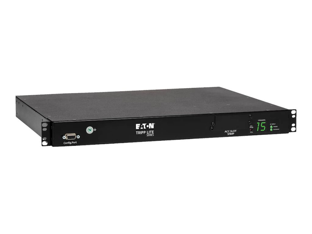 Tripp Lite PDU Metered ATS 2/2.4KW 200/240V 10 C13 2 C14 3.6M Cords 1URM