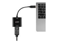 Lindy - video adapter - 24 pin USB-C to DisplayPort - 21 cm