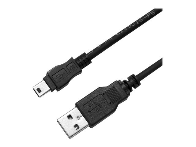 Dynamix USB cable mini-USB Type B to USB 2 Product shot Right-angle 79400