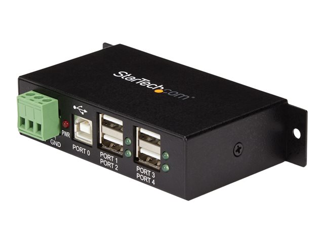 Image of StarTech.com Rackmount USB 2.0 Hub - 4 Port Rugged Industrial USB 2.0 Hub - hub - 4 ports