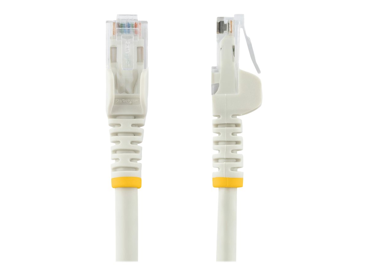 StarTech.com 50cm CAT6 Ethernet Cable, 10 Gigabit Snagless RJ45 650MHz 100W PoE Patch Cord, CAT 6 10GbE UTP Network Cable w/Strain Relief, White, Fluke Tested/Wiring is UL Certified/TIA - Category 6 - 24AWG (N6PATC50CMWH) - síťový kabel - 50 cm - bílá – foto 2