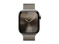 Apple Watch Series 10 (GPS + Cellular) - natural titanium - smart watch with milanese loop - natural - 64 GB