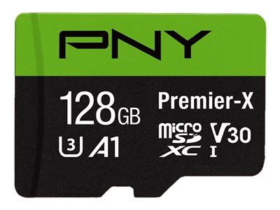PNY Premier-X - Flash memory card (microSDXC to SD adapter included)