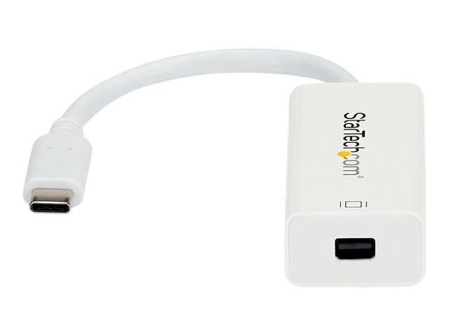 StarTech.com USB-C to Mini DisplayPort Adapter - 4K 60Hz - White - USB 3.1 Type-C to Mini DP Adapter (CDP2MDP)