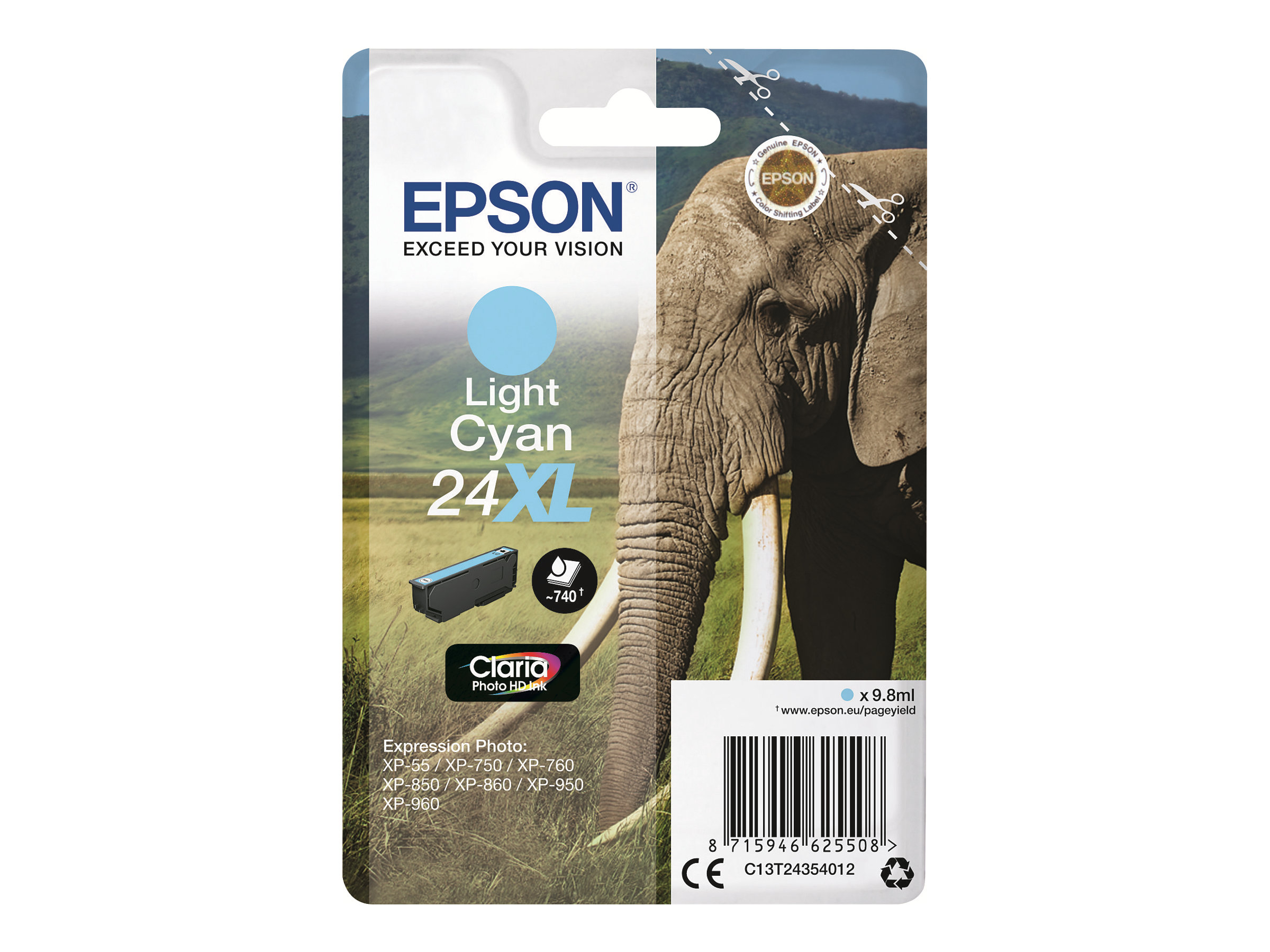 EPSON 5LB 24XL light cyan ink w/s
