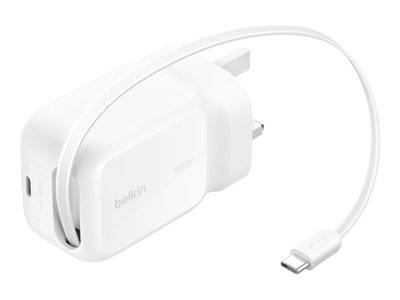 UltraCharge power adapter - retractable GAN - USB-
