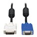 Eaton Tripp Lite Series DVI to VGA High-Resolution Adapter Cable with RGB Coaxial (DVI-A to HD15 M/M), 10 ft. (3.1 m)