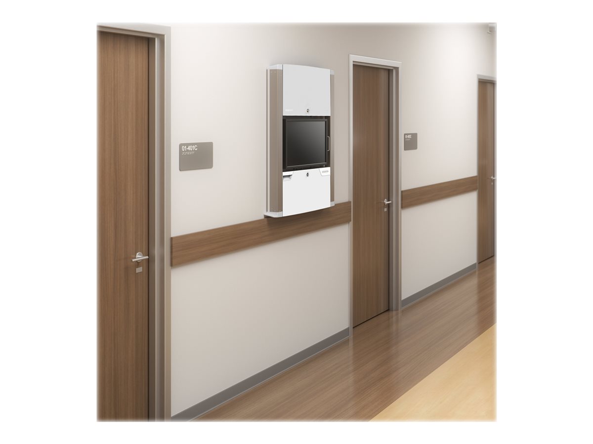 Ergotron CareFit - pracovní stanice s montáží na zeď - sněhově bílá – foto 6