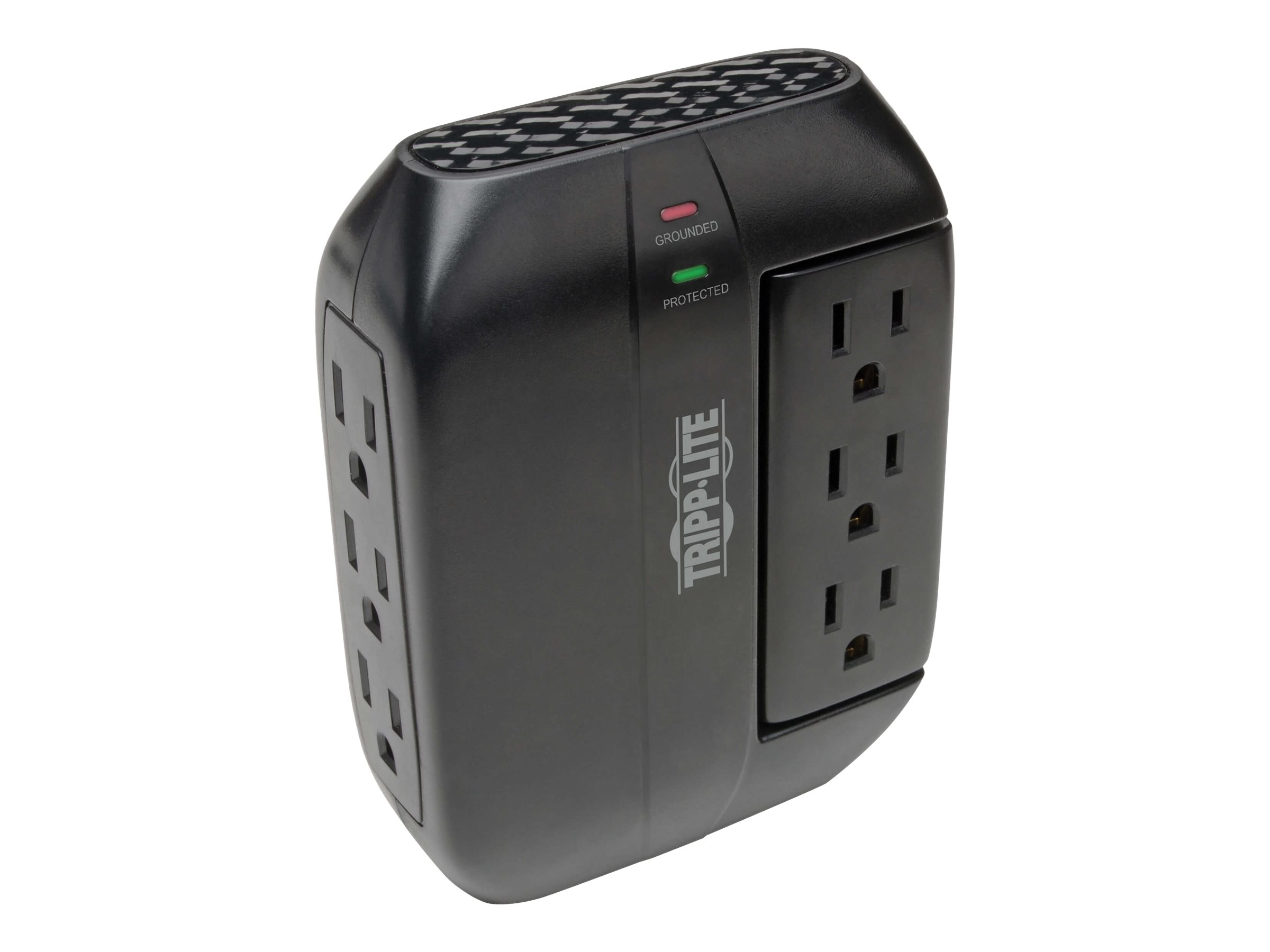 Tripp Lite Surge Protector Swivel 6 Outlet Wallmount Direct Plug In 120V 1200 Joules Black