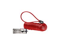 Kensington Portable Combination Laptop Lock security cable Product shot Front 76350