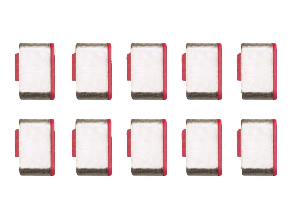 Bloqueurs de port USB Type C, rose, 10 pièces