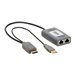 Tripp Lite DisplayPort over Cat6 Pigtail Receiver with Repeater, 4K 60 Hz, 4:4:4, Transceiver, HDCP 2.2, 230 ft. (70.1 m), TAA
