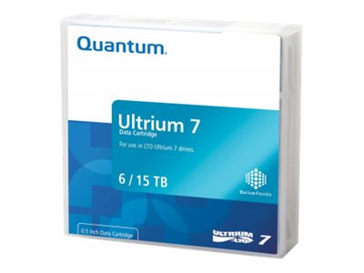 Quantum - LTO Ultrium 7 - 6 TB / 15 TB - barcode labeled 