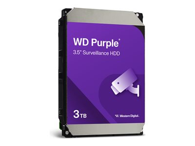 WD Purple 3TB SATA 8,9cm 3,5Zoll HDD, WESTERN DIGITAL WD33PURZ (BILD2)