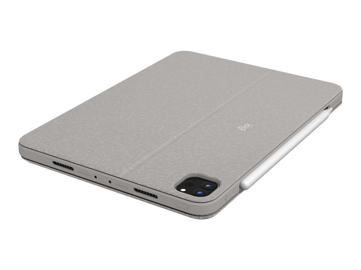 Logitech Combo Touch - klávesnice a pouzdro - s trackpad - QWERTY - španělská - písek (sand) Vstupní zařízení – foto 5