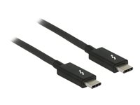 DeLOCK USB 3.1 / Thunderbolt 3 / DisplayPort 1.2a Thunderbolt kabel 1m Sort